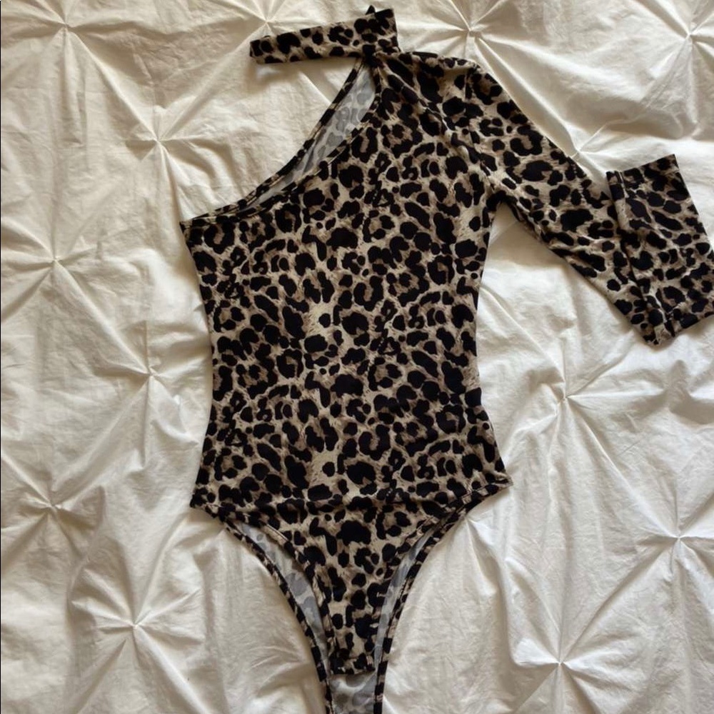 Cheetah print body suit